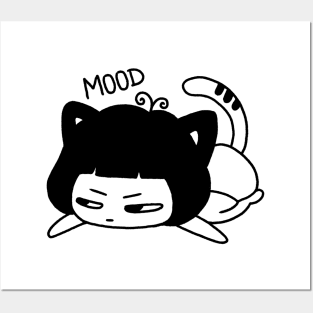 Cute Character Design 'Bad Mood' | Kawaii Chibi Character | Cute Emoticon Design | By Atelier Serakara Posters and Art